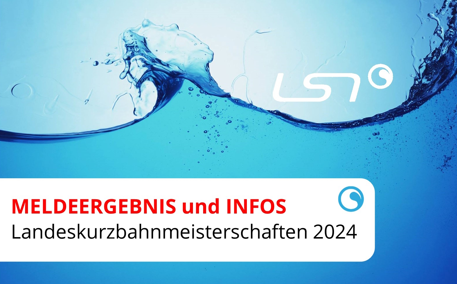 Landeskurzbahnmeisterschaften 2024 | Meldeergebnis veröffentlicht