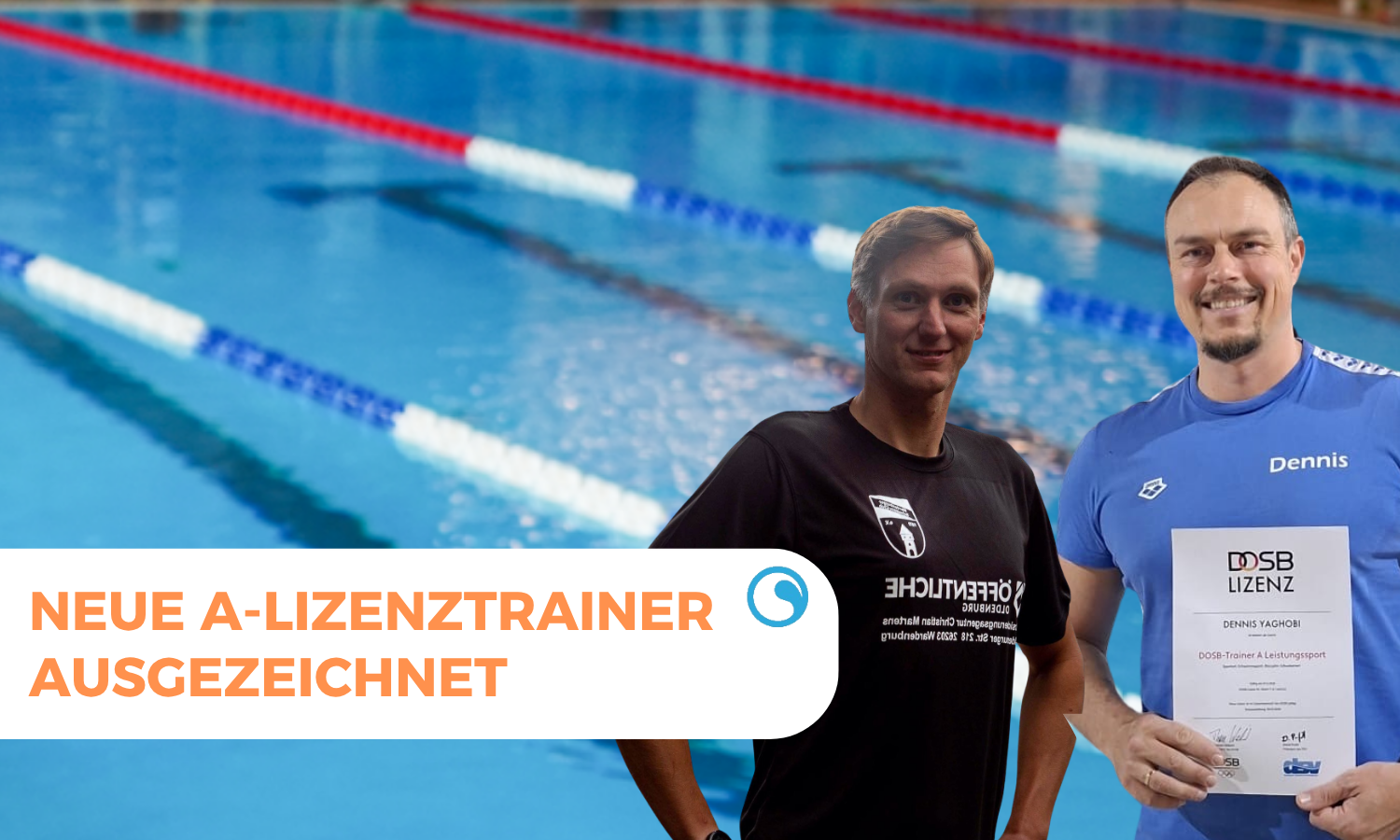 A-Lizenz im Leistungssport Schwimmen | Zwei neue Trainer aus Niedersachsen ausgezeichnet