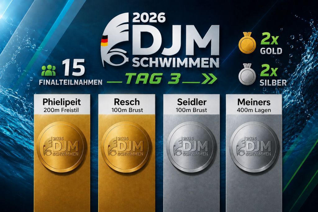 Zweimal Gold und zweimal Silber brachte der 3. Wettkampftag für die Niedersachsen