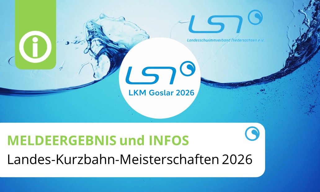 Landeskurzbahnmeisterschaften 2026 | Meldeergebnis veröffentlicht
