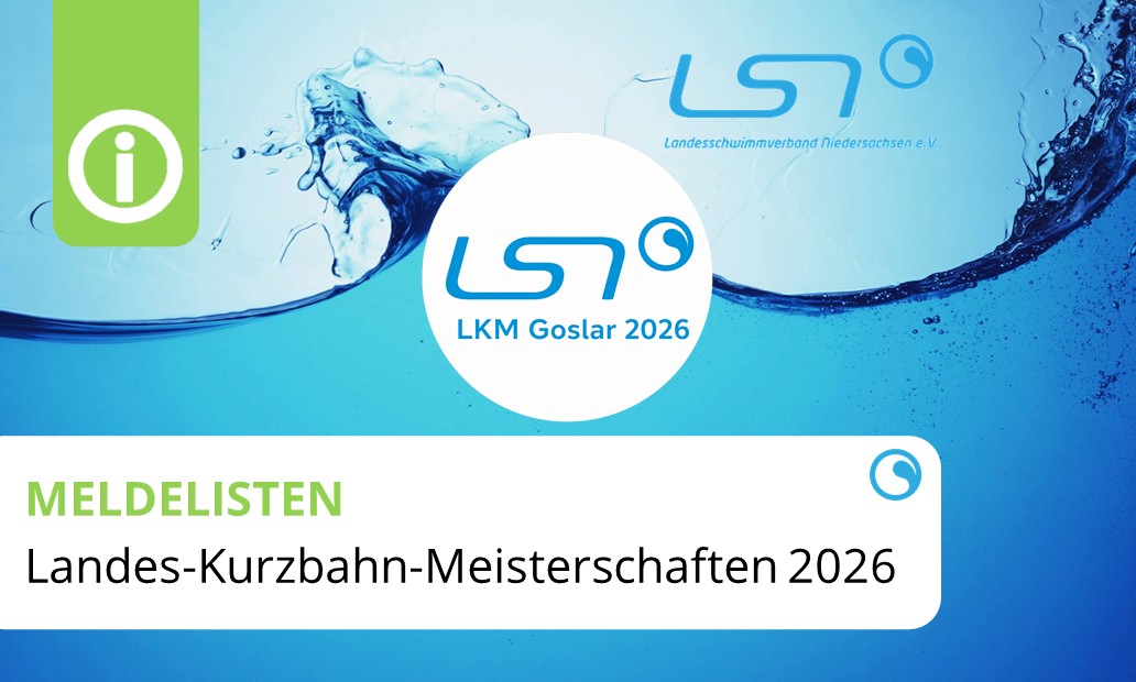 Landes-Kurzbahnmeisterschaften 2026 | Meldelisten veröffentlicht
